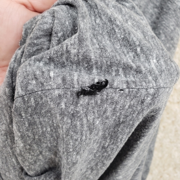 WE the Free Free People women US Medium grey turtleneck shirt oversized fit knit - Picture 5 of 8